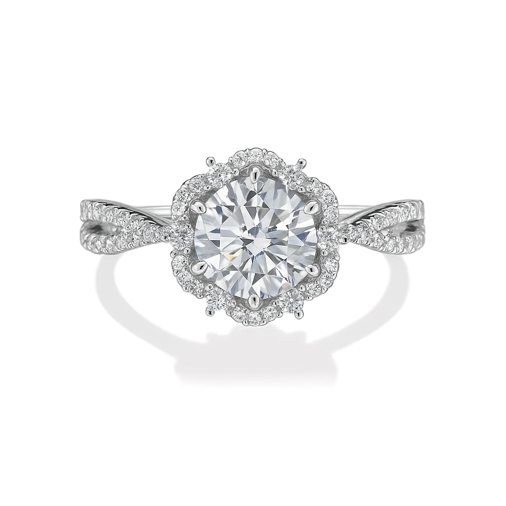 Bague Moissanite Queen