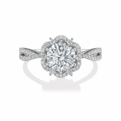Bague Moissanite Queen