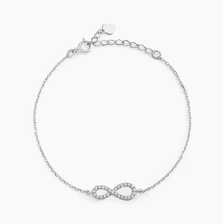 Bracelet moissanite femme - infinite