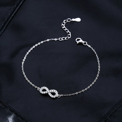 Bracelet moissanite femme - infinite