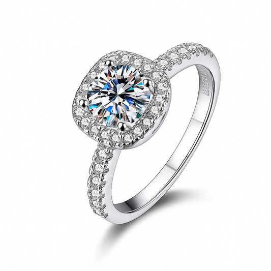 Bague Moissanite Galactique