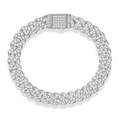 Bracelet moissanite homme cubain VVS