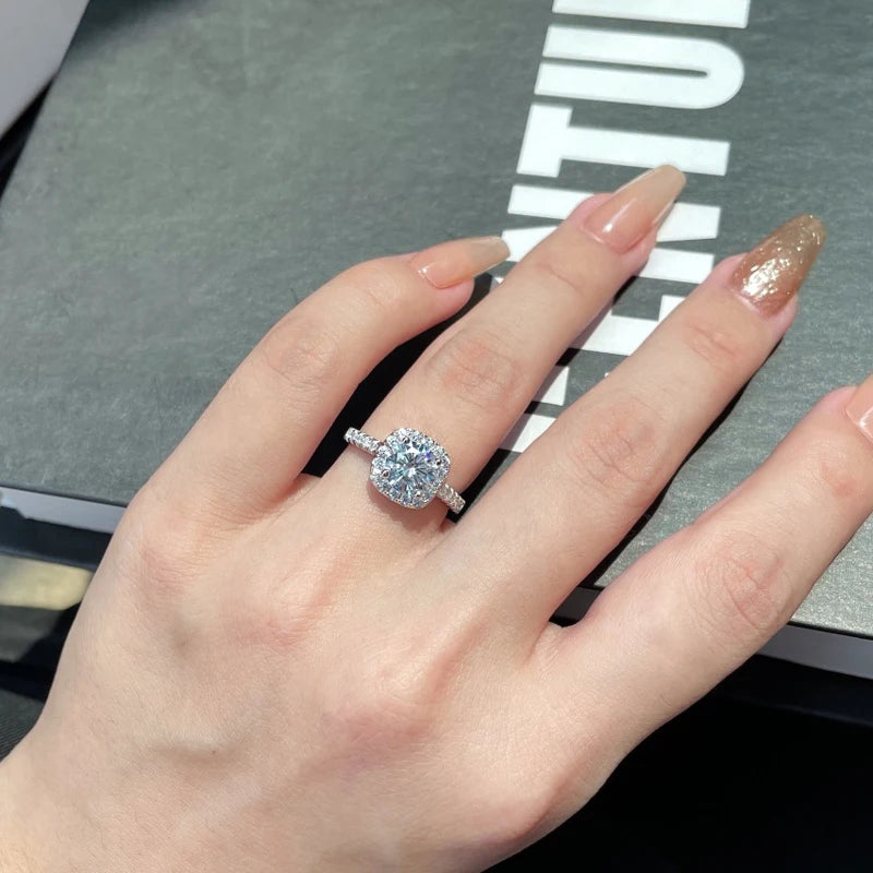 Bague Moissanite Galactique