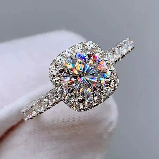 Bague Moissanite Galactique